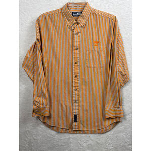 Crable Sportswear Button Down Tennessee Vols‎ Striped Shirt L